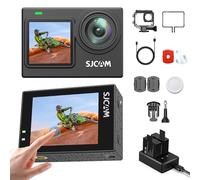 SJCAM SJ6 ULTRA 4K Action Camera, Sports Camera with Dual Screen, 30M Waterproof Underwater Cameras for Snorkeling, 6-Axis Stabilization Motorbike Head Camera for YouTube Live Streaming