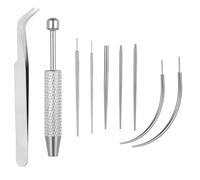 SJDKAKJSA Piercing Set Self-Piercing 16G 18G Piercing Taper Insertion Piercing Ball Twister, P Piercing Needles, Stainless Steel Piercing Tool Accessories for Ear, Nose, Lip, Belly