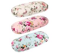 SJDOFU Glasses Case, 3 PCS Hard Shell Glasses Case, Floral Spectacle Cases for Men and Women