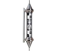 sjdoPulse Barber Pole Light LED Barber Shop Pole Barber Pole Salon Light LED Barber Pole White Black Rotating & Illuminated Light Stripes Waterproof Hair Salon Hairdressing Sign Wall-Mounted Lamp