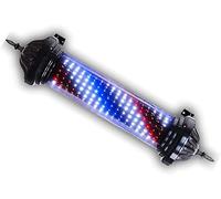 sjdoPulse Barber Pole Light Outdoor Wall Lamp Led Barbers Pole Light Stripes Rotating Illuminating Hair Salon Shop Retro Barber Shop Pole Hair Salon Sign Barber Shop Pole