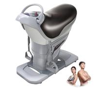 sjdoPulse Electric Abdominal Machine, Indoor Electric Horse Riding Machine, Buttocks Exercise Trainer With Lcd Display, Aerobic Training Equipment, Exercise Waist, Abdomen And Thigh Muscles,Grey