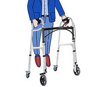 sjdoPulse Folding Rollator Rollator Walkers 6 Ft Tall Walkers with Brake and Seat,Adjustable Upright Fold Rollator for Adults Handicap Elderly Mobility Man,Lightweight Collapsible Mobility Aids