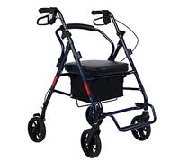 sjdoPulse Folding Rollator Rollator Walkers Heavy Duty Rollator Walker with Seat,Bariatric Rolling Walker Supports Up to 300 Lbs,Large 8-Inch Wheels