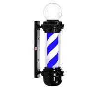 sjdoPulse LED Barber Pole Waterproof Barber Pole Hair Salon LED Retro Light Box Beauty Salon Waterproof Rotating Sign Light