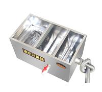 sjdoPulse Stainless Steel Water Oil Separator, Sewage Treatment Equipment, Grease Trap Interceptor Set With Side Inlet For Restaurant Kitchen Wastewater