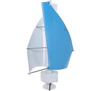 sjdoPulse Vertical Spiral Wind Power Turbine Generator, 5000 W Wind Generator, Helix Wind Turbine System with Magnetic Levitation Axis for Industry (48v)