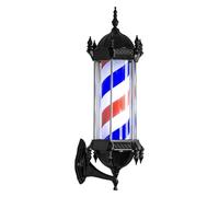 sjdoPulse Waterproof Barber Pole Barbershop Pole Led Light Barber Shop Retro LED Turn Light Hair Salon Beauty Wall Hanging Sign Lights Roman Palace Outdoor Light Box