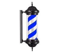 sjdoPulse Waterproof Barber Pole Barbershop Pole Led Light Salon LED Rotating Sign Light Barber Shop Garden Wall-Mounted Palace Light Outdoor Waterproof Light Box