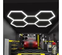 SJDUYD Hexagon Led Ceiling Wall Car Workshop Honeycomb Working Garage Lamp,Honeycomb LED Lights,6500K Color Temperature,Workstation and Workshop Lighting 5 HEX