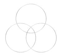 SJDWDX 3pcs 16 Inch Large Metal Floral Hoop Wreath Macrame Silver Craft Hoop Rings for DIY Floral Wedding Wreath Decor, Dream Catcher Wall Hanging Crafts