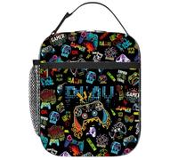 SJEFOJ Play Gamepad Lunch Box for Men Women, Insulated Lunch Bag for Men, Thermal Lunchbox for Man, Cooler Lunches Tote Bag for Man Adult Gamer Gaming Reusable Leakproof Portable Work Office Picnic