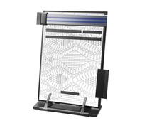 Sjeryinven Knitting Pattern Holder,with 4 Replacement Magnets Board Organizer,Knitting Pattern Magnetic Board - for Desktop Crocheters Embroidery Knitters Textile Crafts Crafting