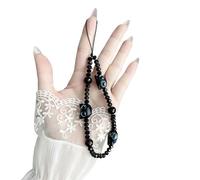 SJFYB Mobile phone charms Universal Black Cat Phone Chain Acrylic Pendant Suitable For Cute Crystal Chain Pendant-A