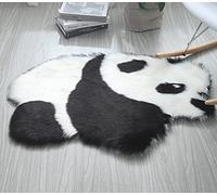SJH Kids Room Decor Rug Jungle Mat,Fluffy Panda Pattern Rug for Child's Bedoom,Soft Fashion Wild Animal Pattern Rug Washable Anti Slip-Panda