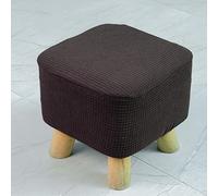 Small Foot stool Cover,Non-slip Ottoman Slipcovers with Elastic Bottom,Stretch&Soft Square Mini Chair Cover,Home Footrest Protector(25-33cm)
