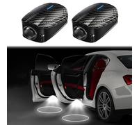 SJHAZSL 2 Pcs Custom Logo Wireless Projector, Wireless Car Door Sill Welcome Lights, Led Car Door Logo Lights, Custom Car Door Light for All Car Models, Accept Custom Logo