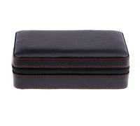 SJHDHDA Cigar Boxs,Case Spanish Cigar Humidor,Portable Travel Cigar Boxs,Cigar Divider Boxes with Zipper and Humidifier,Holds 4 Count Cigar,Cigar Humidor Learned extensively
