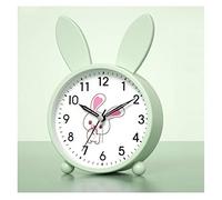 SJHDHDA Desk Clock Metal Shell Small Alarm Clock Soft Light Night Light Student Bedroom Mute Alarm Watch Children‘s Special High Volume Bedside Clock Alarm Clock for Bedroom(H) Learned extensively