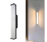 SJHDHDA Outdoor Wall Light LED Wall Sconce Rectangular Porch Wall Lamp, Waterproof Hardwired Sconces Wall Lighting Fixture Outside House Lamps for Patio Exterior Wall, 24W 3000K Learned extensively