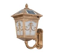 SJHDHDA Solar Outdoor Wall Light Brozen Lantern Wall Sconce Retro Coach Lamp IP65 Waterproof Wall Mount Lighting Fixture Porch Sconces for Outside House Garage Patio Garden Learned extensively