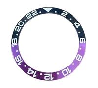 SJHDUNBW EUR 1pc 38mm Magnesium Aluminum Digital Watch Bezel Insert, Conversion Accessories for 40MM Cases Watch Mod Parts(Black Purple)