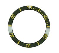 SJHDUNBW EUR 38mm Replacement Ceramic Bezel Insert with Clear Angled Markings for Watch Modding Watch Mod Parts(3)