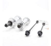 SJHFKDK Bike Quick Release Skewer, 28 32 36 Holes Spoke MTB Bike Hub Bearing Thread Bicycle Front Rear Moutain Bike Quick Release Hub V Brake Quick Release Bike Skewers(36 hole silver)