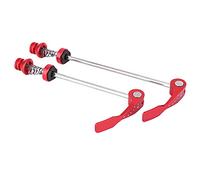 SJHFKDK Bike Quick Release Skewer, 2pcs Bicycle Wheel Hub Skewers 100mm/130mm Mountain Bike Quick Release Bolt Lever Axle Cycling Front&Rear Aluminium Alloy Skewer Quick Release Bike Skewers(Red)