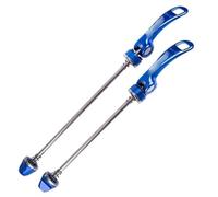 SJHFKDK Bike Quick Release Skewer, 2Pcs Bike Bicycle Wheel Hub Skewers Quick Release Bolt Lever Axle Road Mountain Bike Kit Durable Quick Release Bike Skewers(Blue)