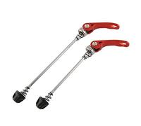 SJHFKDK Bike Quick Release Skewer, Pair Bike Bicycle Cycling Wheel Hub Skewers Quick Release Bolt Lever Axle Quick Release Bike Skewers(Red)