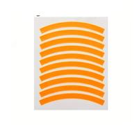SJHFKDK Bike Stickers, Bike Stickers for Frame 2set Colored Reflective Tire Sticker Balance Bike Reflective Sticker Wheel Decal Bicycle Accessories(Yellow)