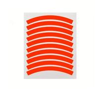 SJHFKDK Bike Stickers, Bike Stickers for Frame 2set Colored Reflective Tire Sticker Balance Bike Reflective Sticker Wheel Decal Bicycle Accessories(Red)