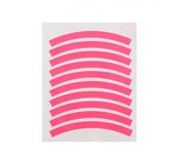 SJHFKDK Bike Stickers, Bike Stickers for Frame 2set Colored Reflective Tire Sticker Balance Bike Reflective Sticker Wheel Decal Bicycle Accessories(Pink)