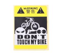SJHFKDK Bike Stickers, Bike Stickers for Frame 3 Pcs Don't Touch My Bike Funny Bike Motorcycle Warning Stickers Waterproof Reflective Bumper Sticker Decorative Cycling Accessories(03)