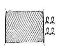 SJHFKDK Cargo Net for Van Elastic Car Trunk Net SUV Auto Cargo Storage Mesh Holder Universal For Cars Nylon Stretchable Luggage Nets 100 X 100cm Organizer(Blue)