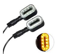 SJHFKDK Motorcycle Indicators, Led Indicators Motorcycle 1 Pair 36V-72V Electric Bicycle Lamp Ebike Taillight Turn Signal Rear Rack Lamp Tail Light Horn Night Warning Light Turn Signal