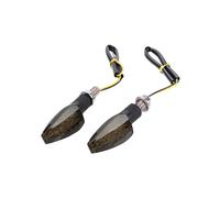 SJHFKDK Motorcycle Indicators, Led Indicators Motorcycle 2pcs/set Universal Motorcycle Turn Signals Light Long Short Turn Signal Indicator Lamp Lights Blinkers Flashers Accessories(Black)