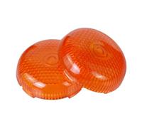 SJHFKDK Motorcycle Indicators, Led Indicators Motorcycle Motorcycle 4pcs Turn Signal Indicator Lens Light Cover Fit use Fit use for Touring Street Glide Softail Dyna(Orange)