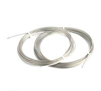 SJHFKDK Steel Wire, Metal Wire 304 Stainless Steel Wire Rope Lifting Wire Rope 0.3/0.4/0.5/0.6/0.45/0.5/0.6/0.8/1/1.2/1.5/2/2.5/3/4/5/6/8/10/16mm 1x7 7x7 7x19(4.0mm 7x19,5 meters)