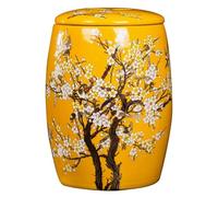 SJHPZG Ceramic Rice Storage Container Airtight Large Rice Bucket with Lid 5KG/10KG/15KG/25KG Rice Jar Food Dispenser for Rice Beans Grains