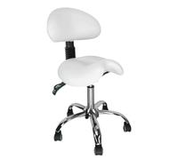 Ergonomic Saddle Stool w/Back Support & Wheels Hydraulic Salon Chair Rolling Stool Adjustable Swivel Dental Hygienist Saddle Chair - Custom Colors