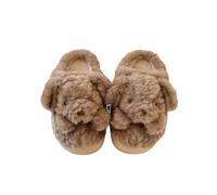 SJHPZG Mujer Cute Animal Cartoon Bear Slippers Women & Girls Winter Warm Thick Soled Cotton Shoes Indoor/Outdoor Fuzzy Home Slippers Ladies(5.5 UK)