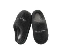 SJHPZG Mujer Fuzzy Bow Tie Slippers Memory Foam Anti-Slip Fluffy Couple Slippers Unisex Indoor Plush Warm Cotton Shoes for Women Men Ladies(Gray,8.5 UK)