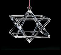 SJHYLL Chakra Optically Clear Quartz Pyramid 5-10 Inch Pure Clear Water Hexagram Star Mokaba Merkaba Sound Therapy Meditation Yoga Meditation(10 inch+bag)