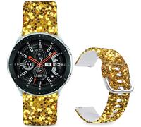 Sjiangqiao Pattern Printed Bands Compatible with Samsung Galaxy Watch 7/FE/6/5/4 40mm 44mm/Galaxy Watch 6 Classic 47mm 43mm,20mm Soft Silicone Strap Wristband for Men Women. (Golden Fragments)