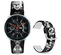 Sjiangqiao Thriller Scream Skeleton Skull Pinhead Hellraise Chuck-y Band Compatible with Samsung Galaxy Watch 7/6/5/Watch 42mm/Galaxy Watch 3 41mm/Watch 4 40mm 44mm/Active 2/Gear S2 Classic/Gear