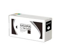 SJIC22P Ink Cartridge, Compatible For Epson, C3500 | Integrated chip, Stable ink flow, Easy replacement, Label printing(Black)