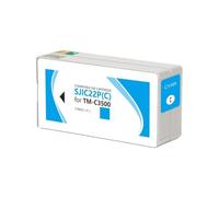 SJIC22P Ink Cartridge Compatible For Epson C3500 Series | Pigment Ink, Chip Included, Label Printing(Cyan)