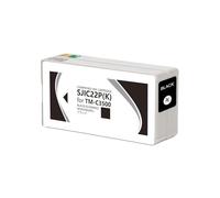 SJIC22P Ink Cartridge Compatible For Epson ColorWorks C3500 | Pigment Ink Cartridge, Label Printer Supply, Chip Included(Bk)